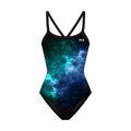 Tyr Girl's Diamondfit Durafast Elite - Starborne  Team Print  Tyr