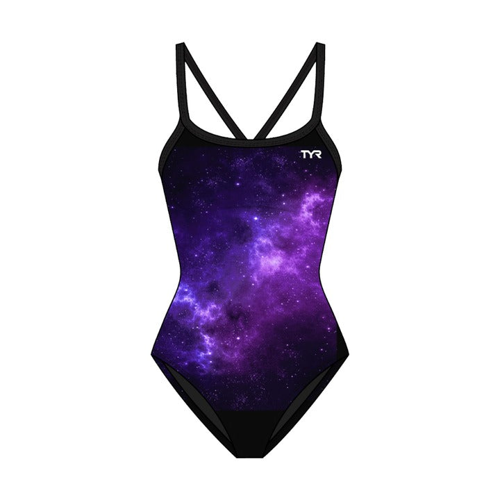 Tyr Girl's Diamondfit Durafast Elite - Starborne  Team Print  Tyr