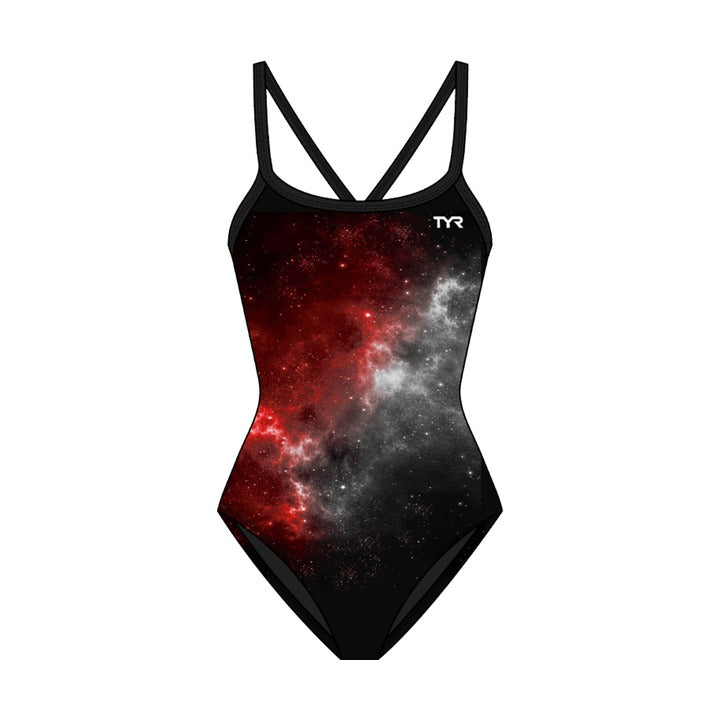 Tyr Girl's Diamondfit Durafast Elite - Starborne  Team Print  Tyr