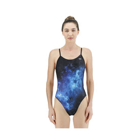 Tyr Women's Cutoutfit Durafast Elite One Piece Swimsuit - Starborne  Swim Team Prints  Tyr