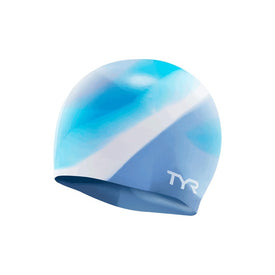 TYR Youth Tie Dye Silicone Swim Cap  Swim Caps  Tyr