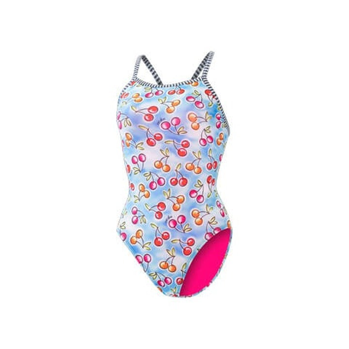 Dolfin Women's Uglies Wild Cherry V-Back One Piece Swimsuit  One Piece Swimsuits  Dolfin
