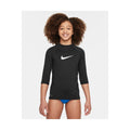 Nike Girl's Logo Short Sleeve Hydroguard  Short Sleeve Rash Guard  Nike