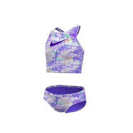 Nike Girl's Dream Clouds Spiderback Midkini Set  Girls Midkini  Nike