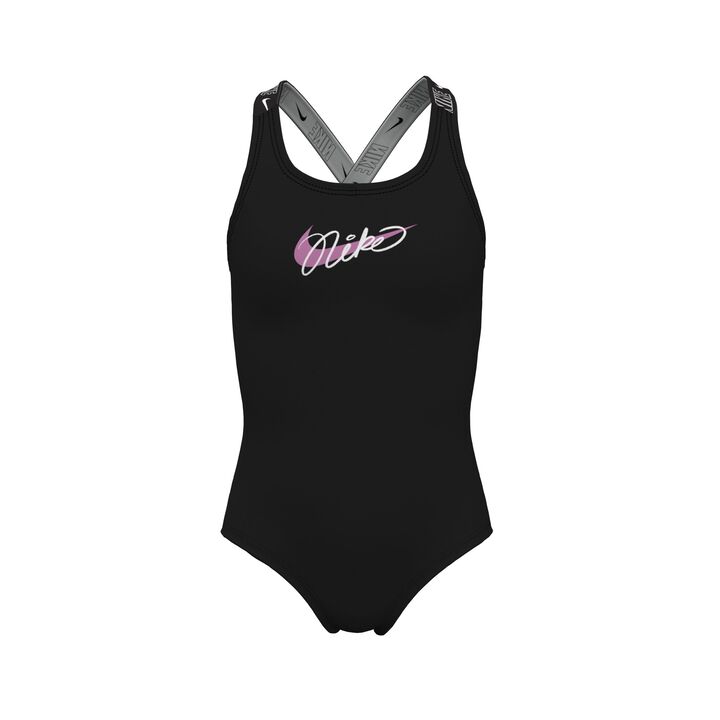 Nike Girl's Logo Tape Crossback One Piece  Girls One Piece  Nike