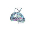 Nike Women Aqua Floral Lace Up Bikini Top  Bikini Top  Nike