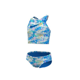 Nike Girl's Dream Clouds Spiderback Midkini Set  Girls Midkini  Nike