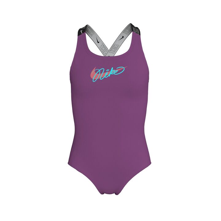 Nike Girl's Logo Tape Crossback One Piece  Girls One Piece  Nike