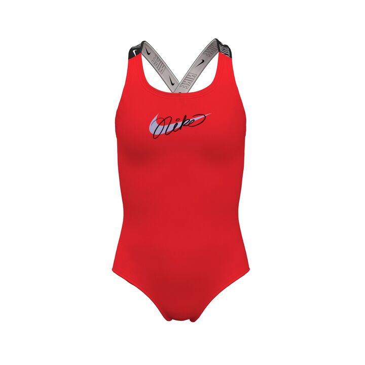 Nike Girl's Logo Tape Crossback One Piece  Girls One Piece  Nike