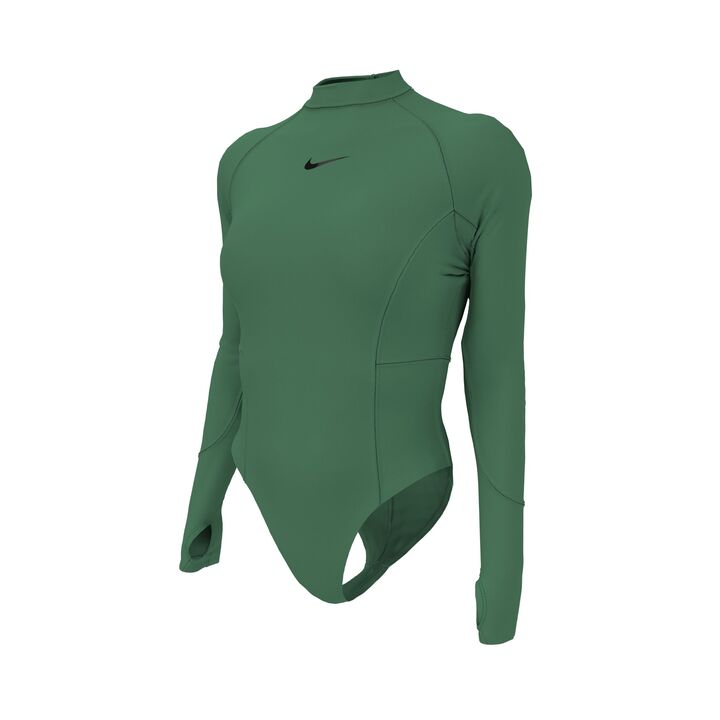 Nike Women Hydralock Fusion Long Sleeve One Piece  One Piece Swimsuits  Nike