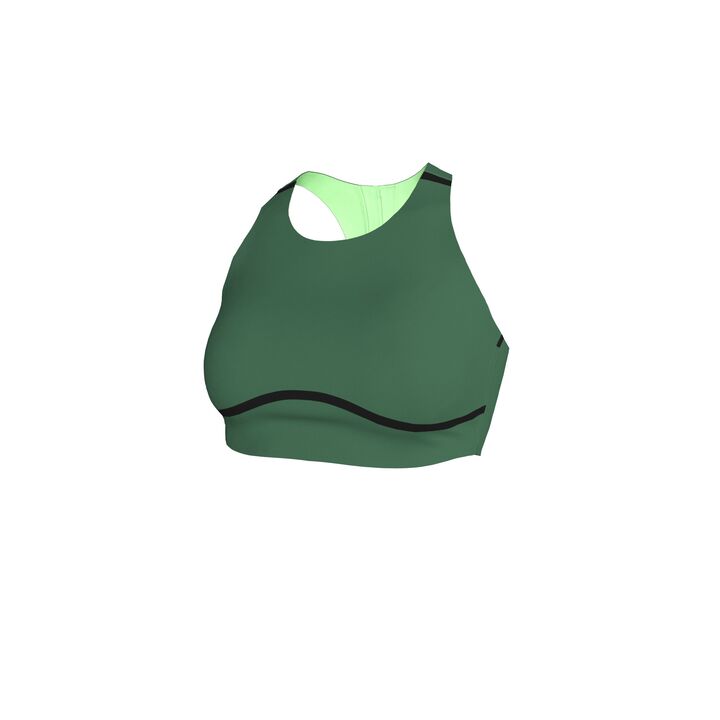 Nike Women Fusion Wild Water Reversible Midkini Top  Midkini Top  Nike