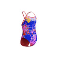 Speedo Women's Printed Double X Back One Piece Swimsuit Extended Colors  One Piece Swimsuits  Speedo