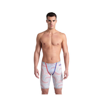 Arena Men's Powerskin Primo Fireflow Jammer Tech Suit  High Waist Technical Jammers  Arena