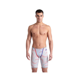 Arena Men's Powerskin Primo Fireflow Jammer Tech Suit  High Waist Technical Jammers  Arena