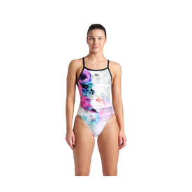 Arena Women's Airbrush One Piece Swimsuit Challenge Back  One Piece Swimsuits  Arena