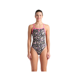 Arena Women's Butterflies One Piece Swimsuit Challenge Back  One Piece Swimsuits  Arena