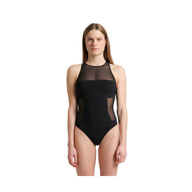 Arena Women's Mesh Panels One Piece Swimsuit Swim Pro Back  One Piece Swimsuits  Arena