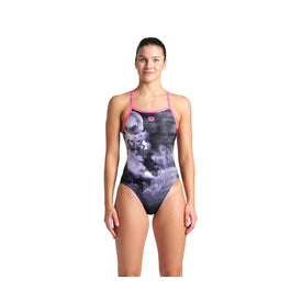 Arena Women's Airbrush One Piece Swimsuit Challenge Back  One Piece Swimsuits  Arena