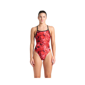 Arena Women's Team Crackle One Piece Swimsuit Challenge Back  Swim Team Prints  Arena