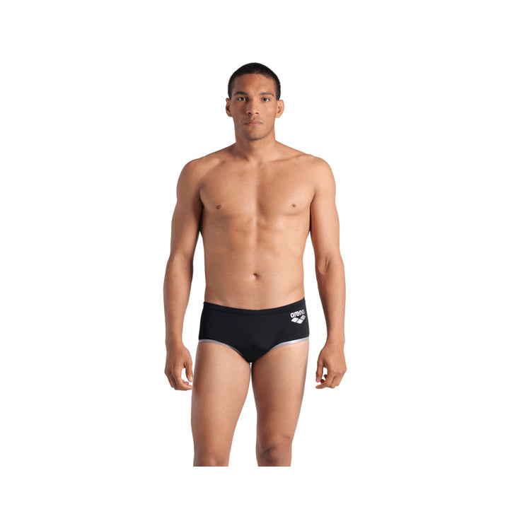 Arena Men's One Low Waist Short Big Logo Swim Trunks  Swimming Briefs for Men  Arena