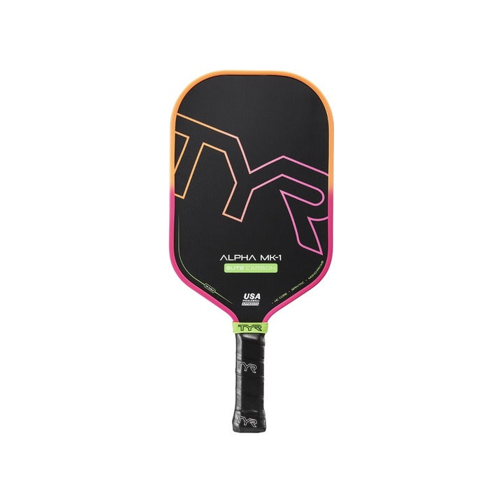 Pagaia Pickleball TYR Alpha MK-1 Elite Carbon – 14 Mm, Impugnatura Ottagonale, Approvata USA Pickleball, 238g