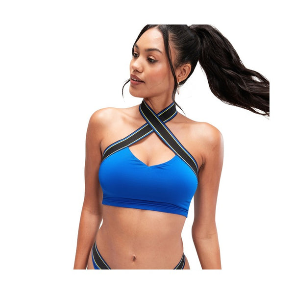 FRAMeWORK SPEEDO/スピード SEE THROUGH TOP Speedo Women's Flu3Nte Halter Crop Top | Swim2000.com