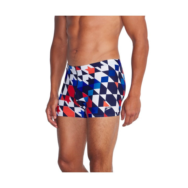 Speedo Men's Beachstar Print Square Leg Swim Bottoms  Men's Square-Leg Swimsuits  Speedo