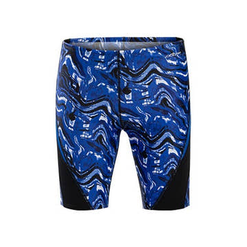 Dolfin Reliance Men's Blaze Color Block Swim Jammer  Two Year Team Prints (2025-2026)  Dolfin