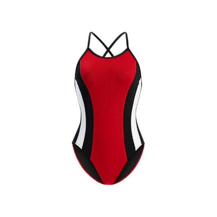 Dolfin Women's Reliance Solid Color Block Diver Back One Piece Swimsuit  One Piece Swimsuits  Dolfin