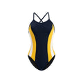 Dolfin Women's Reliance Solid Color Block Diver Back One Piece Swimsuit  One Piece Swimsuits  Dolfin