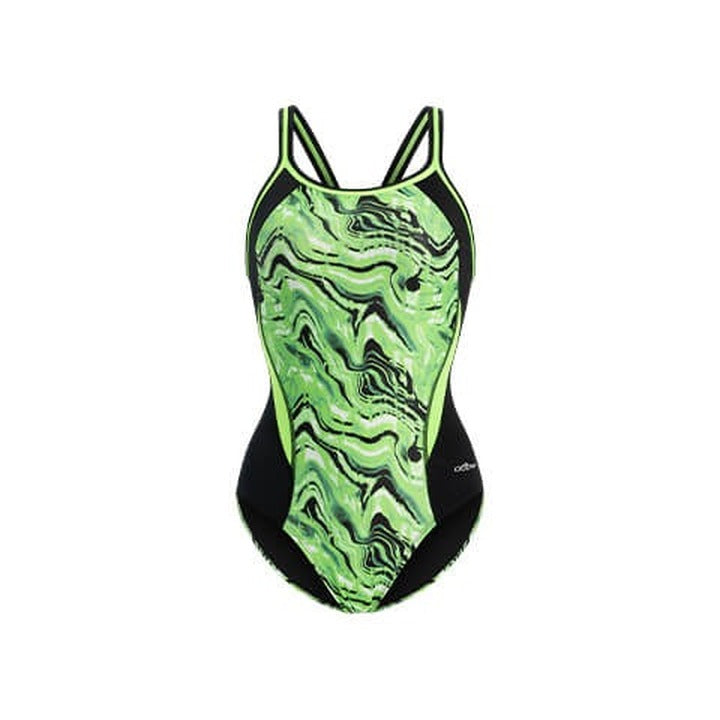 Dolfin Women's Reliance Blaze Color Block DBX Back One Piece Swimsuit  Two Year Team Prints (2025-2026)  Dolfin