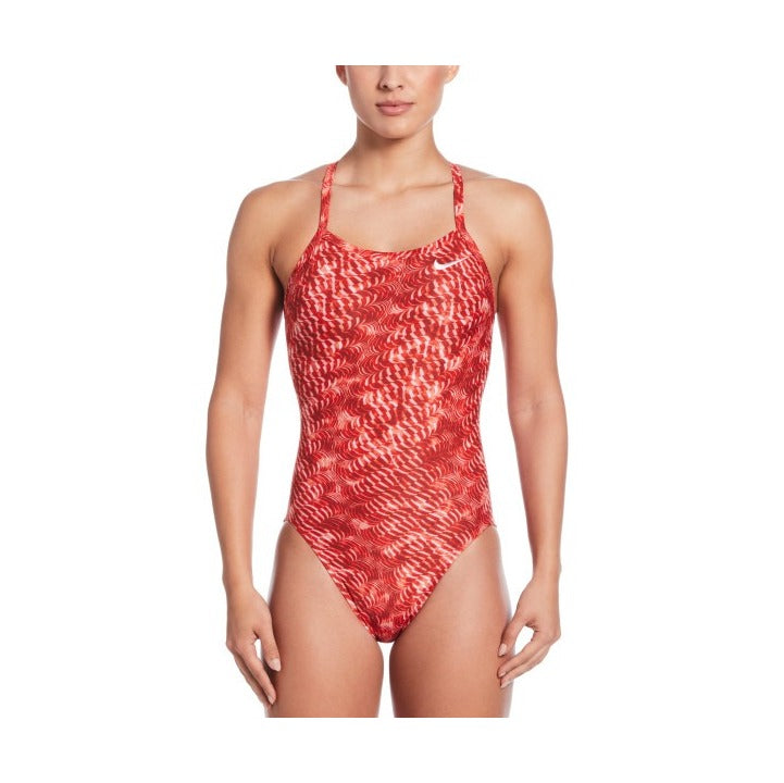 Nike Women's HydraStrong Pool Lanes Racerback One Piece Swimsuit