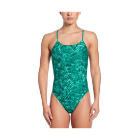 Nike Women's HydraStrong Pool Lanes Cut Out One Piece Swimsuit  One Piece Swimsuits  Nike