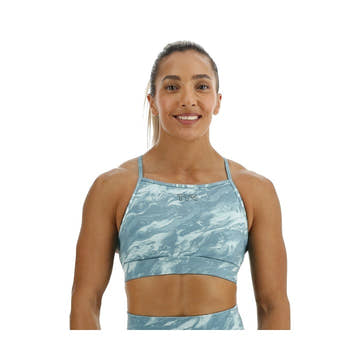 TYR Base Kinetic Women's High Neck Sports Bra - Aqueous    Tyr