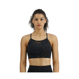 TYR Base Kinetic Women's High Neck Sports Bra - Goldstone    Tyr