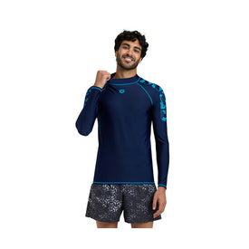 Arena Men's Rashguard Vest Graphic Long Sleeve  Long Sleeve Rash Guard  Arena