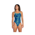 Speedo Women's Printed Tri Back One Piece Swimsuit  One Piece Swimsuits  Speedo
