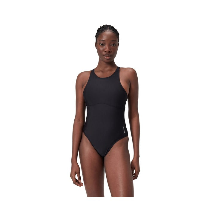 Speedo Women's Solid Highneck One Piece  One Piece Swimsuits  Speedo