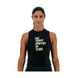 TYR Women's AIF Fractured Crop Top  Activewear  Tyr