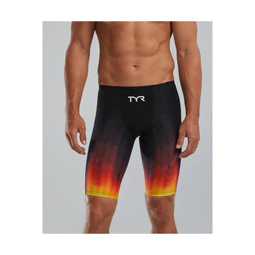 TYR Men's Shockwave High-Waist Jammer Swimsuit - Fury  Swim Jammers  Tyr