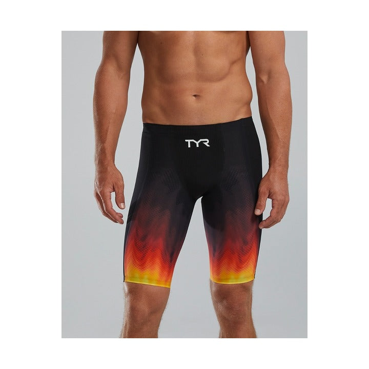 TYR Men's Shockwave High-Waist Jammer Tech Suit- Fury