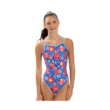 Dolfin Women's Uglies Celebrate V-Back One Piece Swimsuit  One Piece Swimsuits  Dolfin