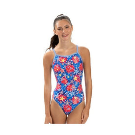 Dolfin Women's Uglies Celebrate V-Back One Piece Swimsuit  One Piece Swimsuits  Dolfin