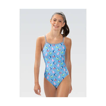 Dolfin Women's Uglies Fin Floats V-Back One Piece Swimsuit  One Piece Swimsuits  Dolfin