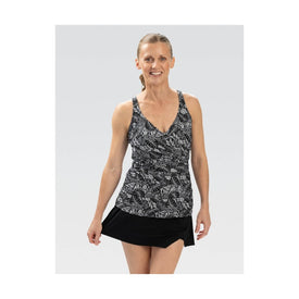 Dolfin Women's Aquashape Botanical Wrap Front Tankini Top  Women's Tankini Top  Dolfin