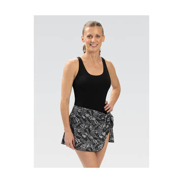 Dolfin Women's Aquashape Botanical Deep Scoop Neck Swim Dress  Swim Dress  Dolfin