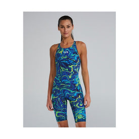 TYR Women's Thresher Hyperblitz Kneeskin Technical Suit  Technical Swimsuits  Tyr