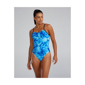 TYR Durafast Elite Women's Cutoutfit Swimsuit - Azultec  One Piece Swimsuits  Tyr