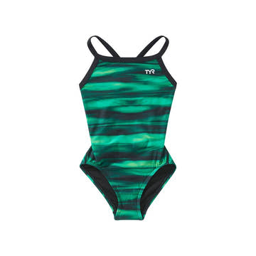 TYR Girls' Technowave Diamondfit One Piece Swimsuit  Girls One Piece  Tyr