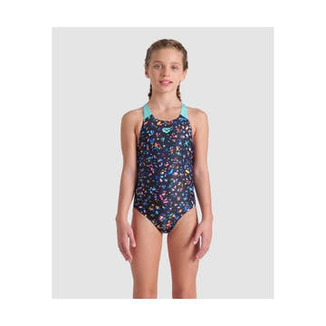 Arena Girl's Confetti Swim Pro Back One Piece Swimsuit  Girls One Piece  Arena